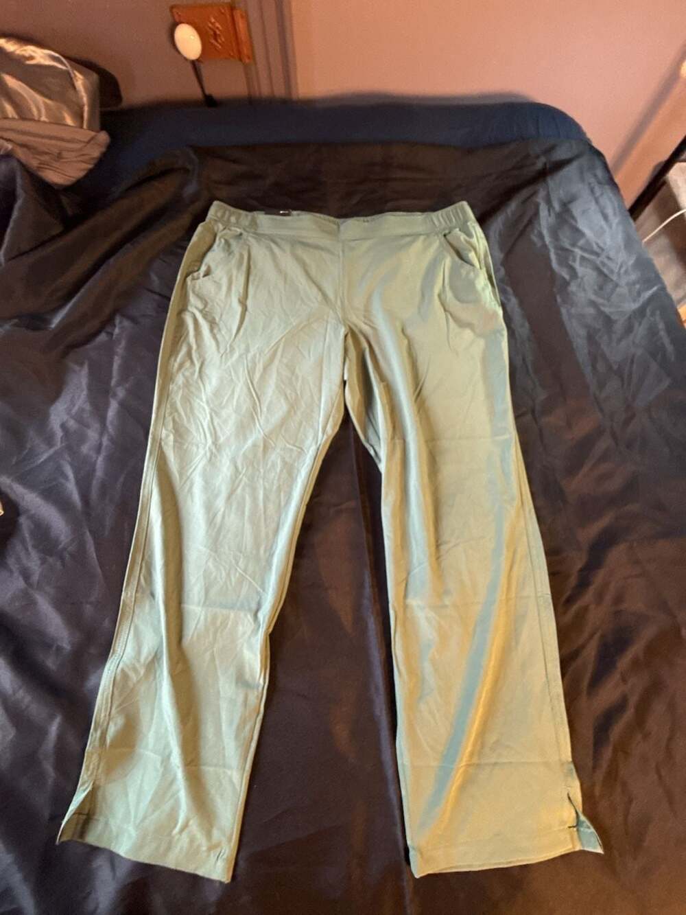 Eddie Bauer Traveler Ankle Pants Green Size XL
